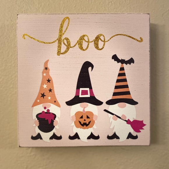 Halloween Gnome Sign, Halloween Witch Gnome Wood Sign, Halloween Gnome Decor - Picture 11 of 16